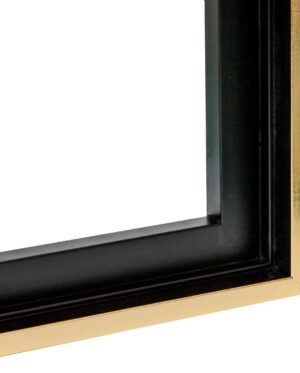 Luxe houten baklijst M4413  Gefineerd Zwart/goud