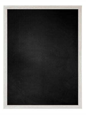 Krijtbord met Houten Lijst - Walnoot 72 x 102 cm