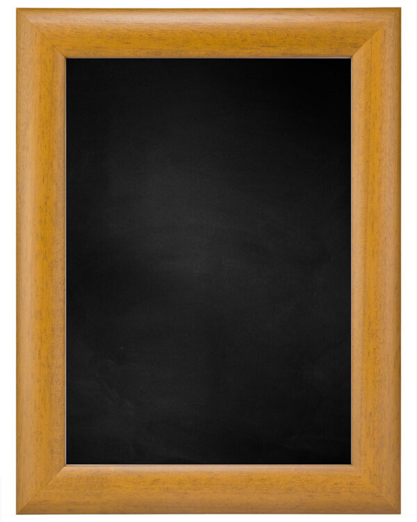Krijtbord met Halfronde Houten Lijst - Beuken - 73x103 cm -  Lijstbreedte: 30 mm