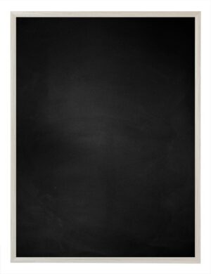Zwart Krijtbord met Imperial Aluminium Kader - Houtlook - Wit Eik