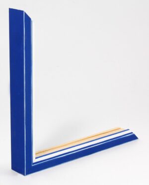 Pastel Houten Fotokader - Blauw - 70x70 cm - Helder Glas