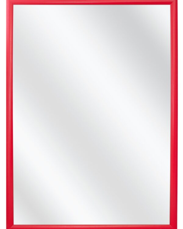 Miroir en verre avec Petit Cadre de Luxe - Rouge