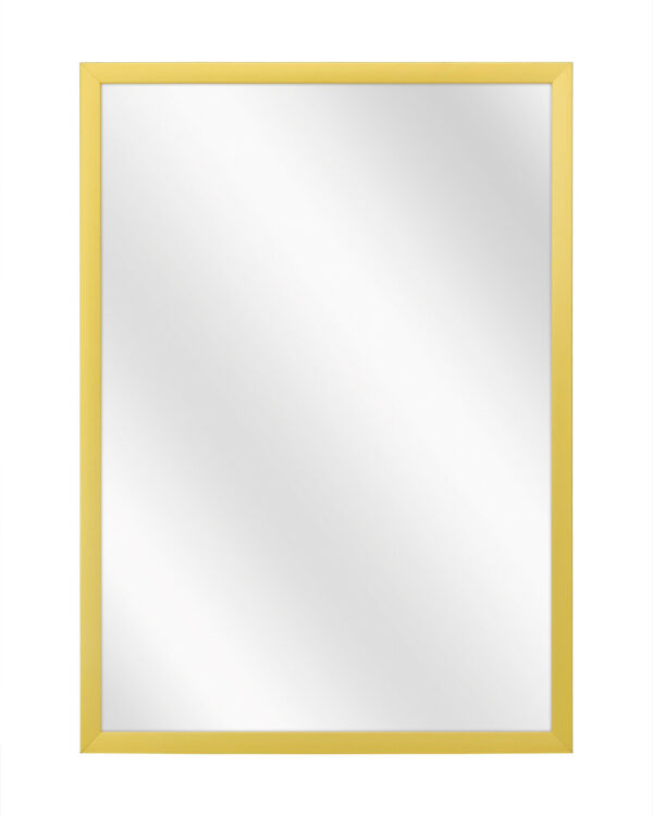 Spiegel met Luxe Aluminium Lijst - Mat Goud - 51 x 71 cm - Lijstbreedte: 10 mm