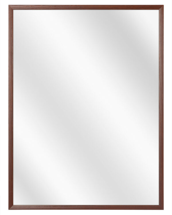Glazen Spiegel met Luxe Imperial Aluminium Kader - Houtlook - Kersen
