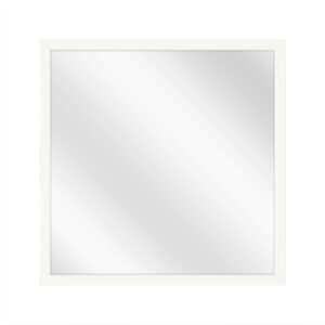 Spiegel met Luxe Aluminium Lijst - Wit - 51 x 51 cm - Lijstbreedte: 10 mm