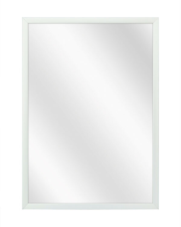Spiegel met Luxe Aluminium Lijst - Mat Zilver - 51 x 71 cm - Lijstbreedte: 10 mm