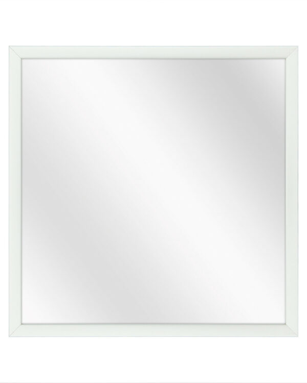 Spiegel met Luxe Aluminium Lijst - Mat Zilver - 51 x 51 cm - Lijstbreedte: 10 mm
