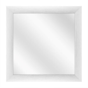 Brushed Spiegel met  Aluminium Kader - Zilver Geschuurd - 50 x 50 cm