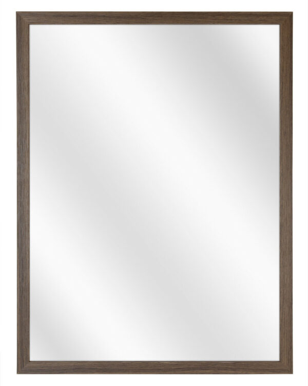 Spiegel met Vlakke Houten Lijst - Walnoot - 51,5 x 71,5 cm - Lijstbreedte: 15 mm
