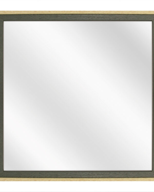 Houten Spiegel M2024030  - Groen / Blank - 50 x 50 cm